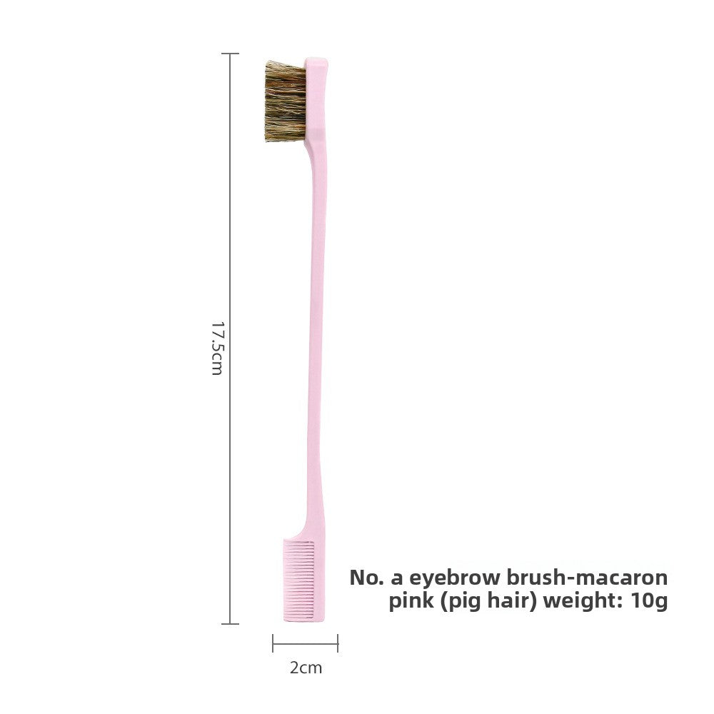 Double-headed eyebrow comb