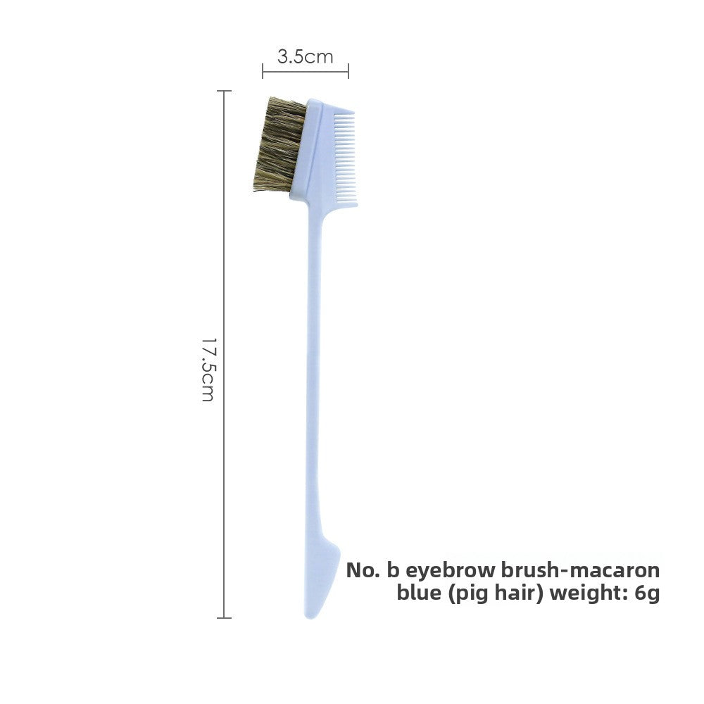 Double-headed eyebrow comb